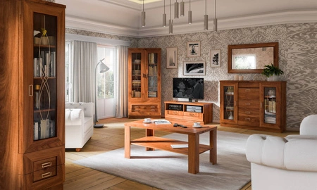 Lustro wiszące Tade 120x70 cm dąb stuletni prostokątne lustro w ramie idealny dodatek do przedpokoju sypialni lub garderoby