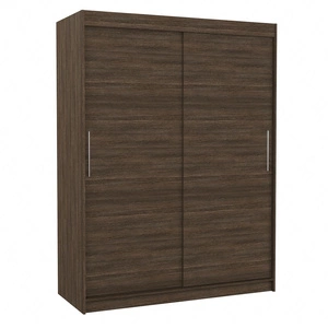 Szafa przesuwna Donna 150 cm dąb sonoma czekolada funkcjonalna szafa o uniwersalnym designie doskonała propozycja do przedpokoju