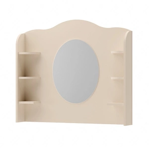 Nadstawka do biurka Story 110 cm beżowa toaletka z półkami funkcjonalny dodatek do uporządkowania dziewczęcych drobiazgów