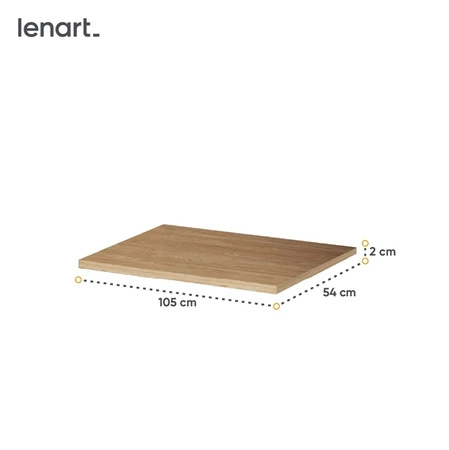 Półka do szafy Cozy 220 cm dąb olejowany doskonały dodatek do przeorganizowania przestrzeni do przechowywania