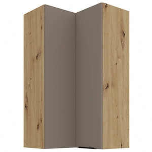 Szafka kuchenna narożna wisząca Fiuggi Ar 60x60 GN-108 2F odporna na uszkodzenia wykończenie frontów w technologii anti fingerprint