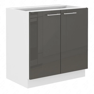 Szafka kuchenna stojąca z półką Milo 80 D 2F BB szafka odporna na parę wodną rozlaną ciecz i wysoką temperaturę