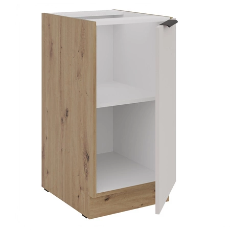 Zestaw mebli kuchennych Soela 260 cm eleganckie szafki kuchenne z metalowymi uchwytami krawędziowymi subtelna naturalna kolorystyka