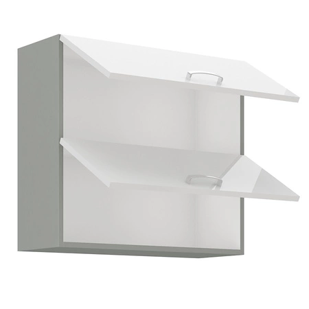 Zestaw mebli kuchennych Bianka 260 cm fronty w połysku niepowtarzalny styl szafek dopasuje się do wnętrza każdej kuchni