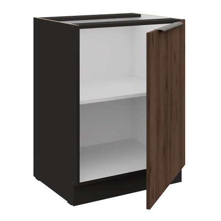 Szafka kuchenna stojąca z półką Brianza 60 D 1F BB metalowy uchwyt krawędziowy szafka odporna na działanie wilgoci i uszkodzenia