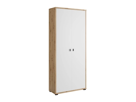 Szafa Anter 85 cm dąb artisan / biały stylowy design obrzeża wykończone ABS idealna szafa do przedpokoju lub garderoby