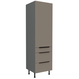 Słupek kuchenny Fiuggi Ant 60 DKS-215 3S 1F szafka kuchenna odporna na uszkodzenia wykończenie frontów w technologii anti fingerprint