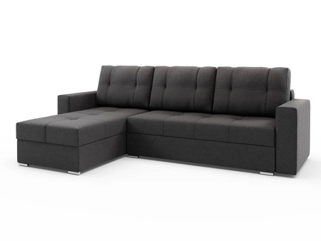 Narożnik z funkcją spania Aldo szary lewostronny gwarantuje najwyższy komfort i funkcjonalność