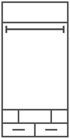 Szafa Mobi 80 cm biała / turkus idealna szafa do pokoju młodzieżowego bardzo użytkowa oraz posiada nowoczesny wygląd