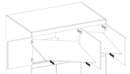 Nadstawka do szafy Rene 133 cm dąb lefkas funkcjonalna szafka powiększy miejsce do przechowywania ubrań obuwia czy dodatków