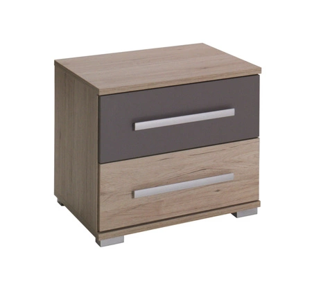 Zestaw mebli do sypialni Dione san remo jasny / popiel nowoczesny komplet mebli idealnie sprawdzi się w nowoczesnych i modernistycznych wnętrzach