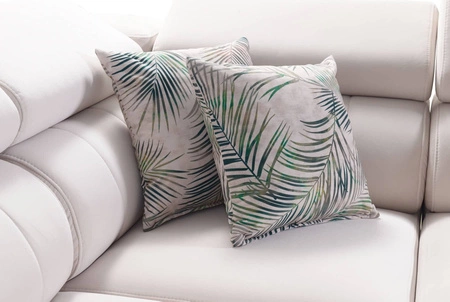 Narożnik z funkcją spania Savona VI niebieski lewostronny elegancki i komfortowy narożnik do salonu z dwoma pojemnikami na pościel