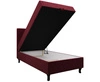 Łóżko kontynentalne Melba 100x200 bordowe w nowoczesnym skandynawskim stylu z tapicerowanym zagłówkiem łóżko z pojemnikiem