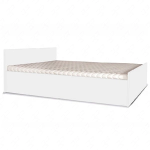 Łóżko Maximus 160x200 cm białe funkcjonalny mebel do sypialni lub pokoju młodzieżowego