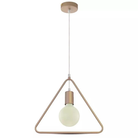 Lampa wisząca Set złota stylowa lampa sufitowa w kształcie trójkąta idealna do wnętrz w stylu nowoczesnym minimalistyczny design