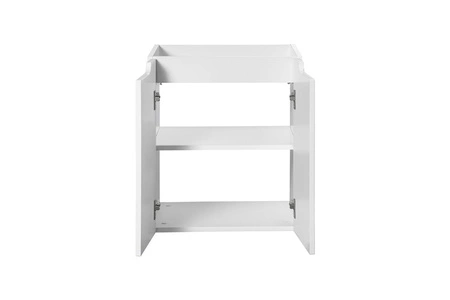 Szafka pod umywalkę Nova 50 cm biała nowoczesny design szafka odporna na działanie wilgoci ozdobne ryflowane fronty