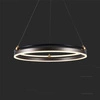 Lampa wisząca Copper 63 cm brązowa 30W 3000K oryginalna estetyka lampy z wbudowanymi diodami LED lampa wzbogacona złotymi dodatkami
