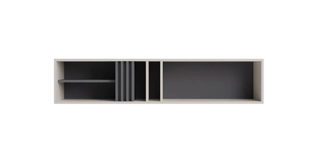 Zestaw mebli Estan beżowy / antracyt innowacyjne meble do salonu i pokoju dziennego w nowoczesnym stylu