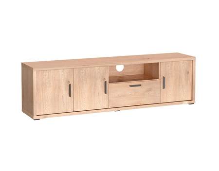 Zestaw mebli do salonu Grand dąb cremona elegancki i funkcjonalne meble z zaoblonymi detalami idealna do salonu lub pokoju dziennego