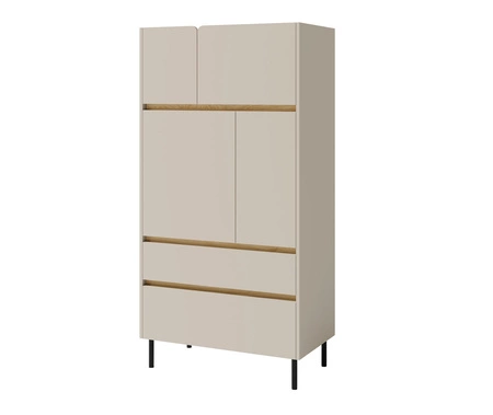 Zestaw mebli Paguro beż piaskowy / dąb olejowany idealna propozycja do pokoju młodzieżowego lub dziecięcego w modnym stylu