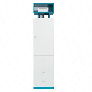 Regał Mobi 45 cm biały / turkus bezproblemowe korzystanie i trwałość stylowy oraz funkcjonalny dodatek do pokoju młodzieżowego