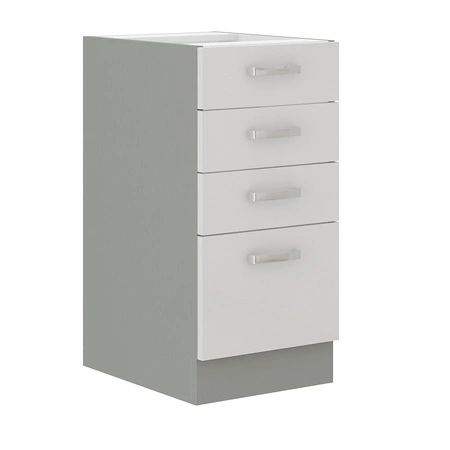 Zestaw mebli kuchennych narożny Bianka 170x190 cm fronty w połysku niepowtarzalny styl szafek dopasuje się do wnętrza każdej kuchni