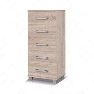 Komoda z szufladami Maximus 50 cm dąb sonoma jasny nowoczesny design mebla obrzeża komody wykończone specjalną okleiną ABS