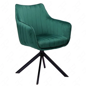 Krzesło tapicerowane Azalia 44x42 cm zielone nowoczesne krzesło obrotowe z metalowymi nogami stylowe krzesło kubełkowe
