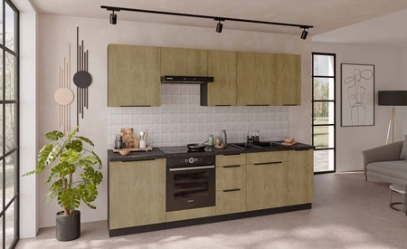 Szafka kuchenna pod zlewozmywak Crotone 80 ZL 2F BB szafka odporna na działanie wilgoci i uszkodzenia metalowe uchwyty krawędziowe