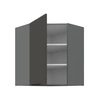 Szafka kuchenna narożna wisząca Aversa Ant 60x60 GN-72 1F odporna na uszkodzenia wykończenie frontów w technologii anti fingerprint