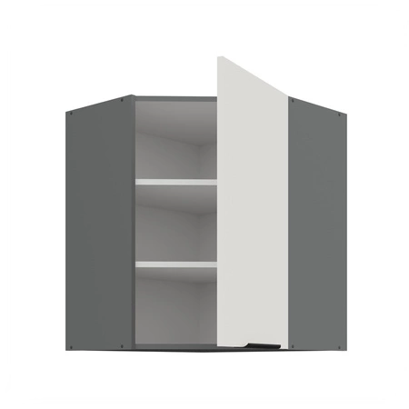 Szafka kuchenna narożna wisząca Corato Ant 60x60 GN-72 1F odporna na uszkodzenia wykończenie frontów w technologii anti fingerprint