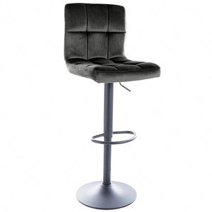 Hoker C-105 czarny nowoczesny oraz funkcjonalny hoker z metalowymi nogami idealny hoker do kuchni z regulacją wysokości