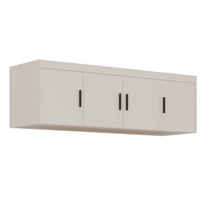 Nadstawka do szafy Rene 176 cm beż piaskowy funkcjonalna szafka powiększy miejsce do przechowywania obuwia ubrań i dodatków