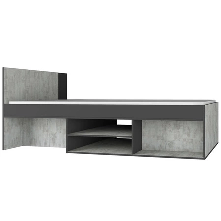 Zestaw mebli dziecięcych Nano 1 grafit / enigma idealna propozycja do pokoju młodzieżowego w modnym stylu