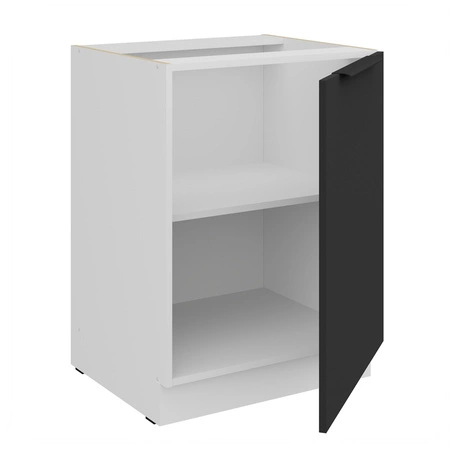Szafka kuchenna stojąca z półką Alatri Wh 60 D 1F BB szafka odporna na uszkodzenia wykończenie frontów w technologii anti fingerprint