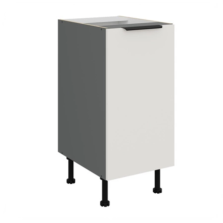 Szafka kuchenna stojąca z półką Corato Ant 40 D 1F BB szafka odporna na uszkodzenia wykończenie frontów w technologii anti fingerprint