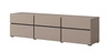 Szafka RTV Cross 180 cm ciemny beżowy nowoczesny design idealna szafka do salonu i pokoju dziennego geometryczny kształt