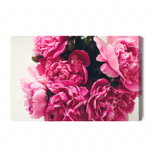 Obraz na płótnie bukiet piwonii 100x70 cm ponadczasowa ozdoba każdego wnętrza obraz w wyrazistej kolorystyce wysoka jakość wykonania