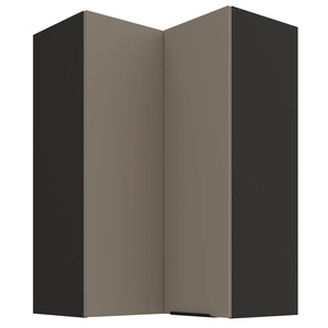 Szafka kuchenna narożna wisząca Fiuggi Bl 60x60 GN-90 2F odporna na uszkodzenia wykończenie frontów w technologii anti fingerprint