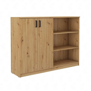 Komoda Makana 158 cm dąb artisan funkcjonalny mebel do biura gabinetu lub pokoju młodzieżowego