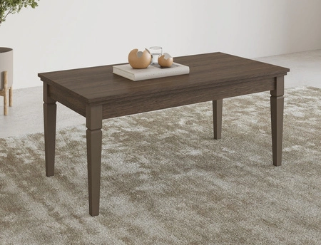 Stolik kawowy Evora 110 cm dąb dunin zachwyci miłośników wyrazistych wnętrz atrakcyjny wizualnie oraz funkcjonalnie