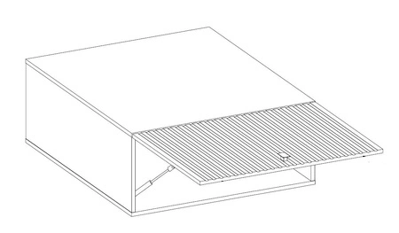Szafka wisząca Antri 80 NAGU-36 1F lamelowy front szafka kuchenna odporna na parę wodną wysoką temperaturę i rozlaną ciecz
