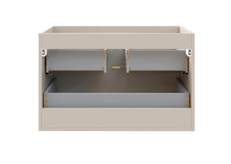 Szafka pod umywalkę Dalia 80 cm beżowa estetyczna szafka z szufladami idealna do klasycznych aranżacji staranne wykonanie