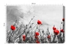 Obraz na płótnie maki na czarno białym tle 100x70 cm ozdoba każdego wnętrza obraz w wyrazistej kolorystyce wysoka jakość wykonania