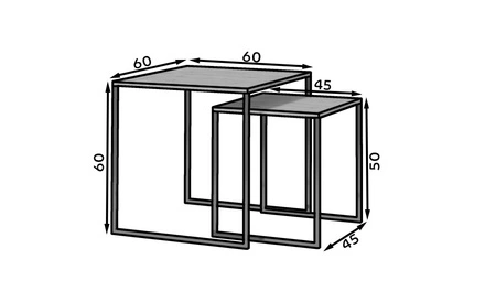 Stolik kawowy rozsuwany Ariana dąb artisan elegancki design zestaw stolików w nowoczesnym stylu doskonała propozycja do salonu