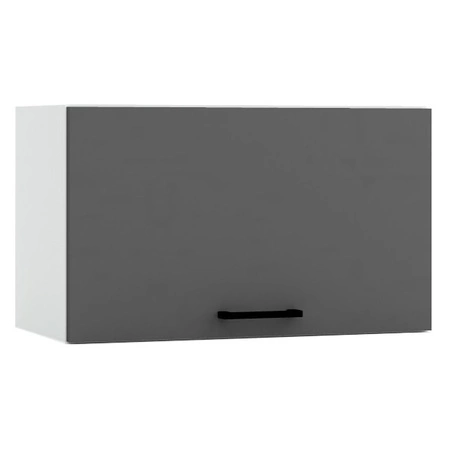 Zestaw mebli kuchennych Clara 240 cm meble do kuchni z czarnymi metalowymi uchwytami odporne na wilgoć parę wodną i uszkodzenia