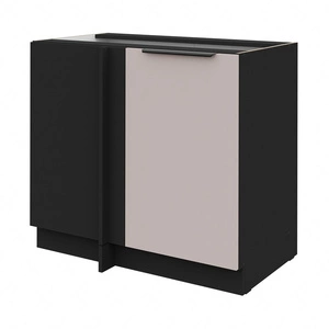 Szafka kuchenna narożna dostawiana Tarraco 105 ND 1F BB lewa metalowy uchwyt krawędziowy szafka odporna na działanie wilgoci i uszkodzenia