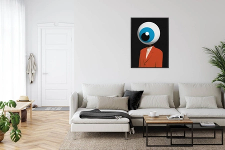 Plakat surrealistyczna ilustracja 70x100 plakat w ramie precyzyjny wydruk ze stylową grafiką doskonała dekoracja salonu lub sypialni