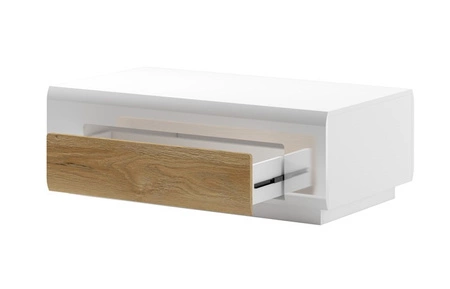 Stolik kawowy Toledo antracyt / antracyt połysk / dąb grandson stolik z szufladą do salonu nowoczesny i praktyczny