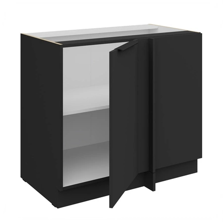 Szafka kuchenna narożna dostawiana Alatri Bl 105 ND 1F BB prawa fronty szafki kuchennej wykończone w technologii anti fingerprint